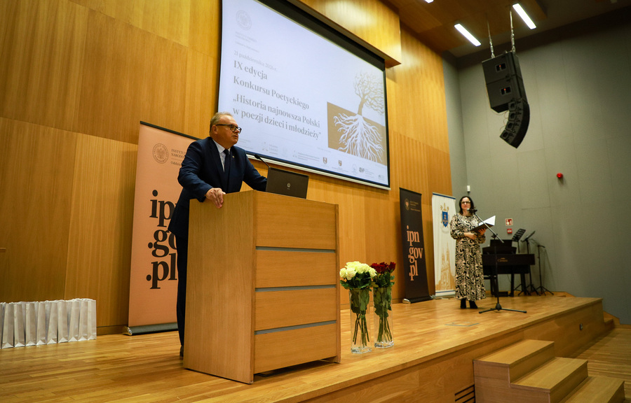Gala IX edycji Konkursu Poetyckiego „Historia najnowsza Polski w poezji dzieci i młodzieży” – 21 października 2026, fot. Paula Prudziłowicz (IPN)