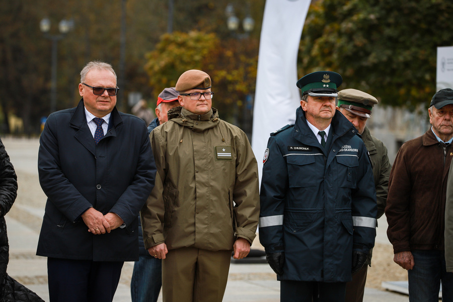 Otwarcie wystawy plenerowej pt. „Kres epoki stalinowskiej. Październik ’56” w 70. rocznicę wydarzeń Polskiego Października – 22 października 2026, fot. Paula Prudziłowicz (IPN)