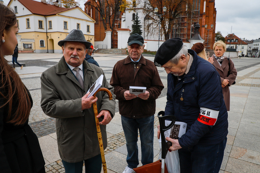 Otwarcie wystawy plenerowej pt. „Kres epoki stalinowskiej. Październik ’56” w 70. rocznicę wydarzeń Polskiego Października – 22 października 2026, fot. Paula Prudziłowicz (IPN)