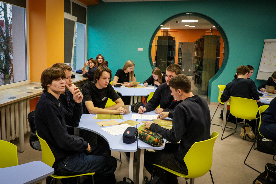 Zajęcia edukacyjne w Gimnazjum im. Jana Śniadeckiego w Solecznikach – 26 października 2026, fot. Paula Prudziłowicz (IPN)