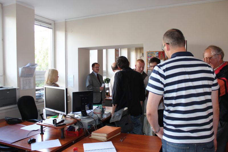 Zwiedzanie oddziałowej czytelni