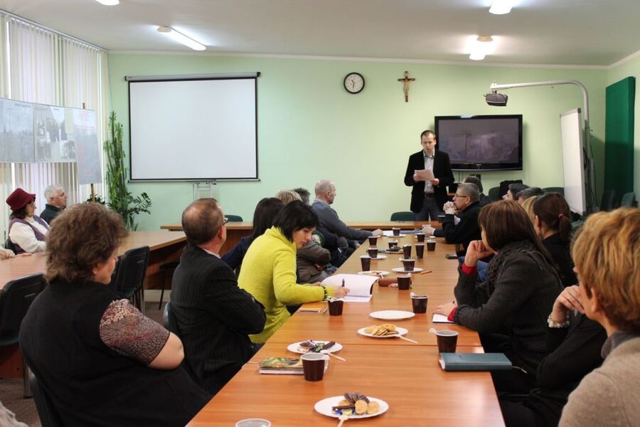 Wykładu wysłuchało kilkunastu nauczycieli