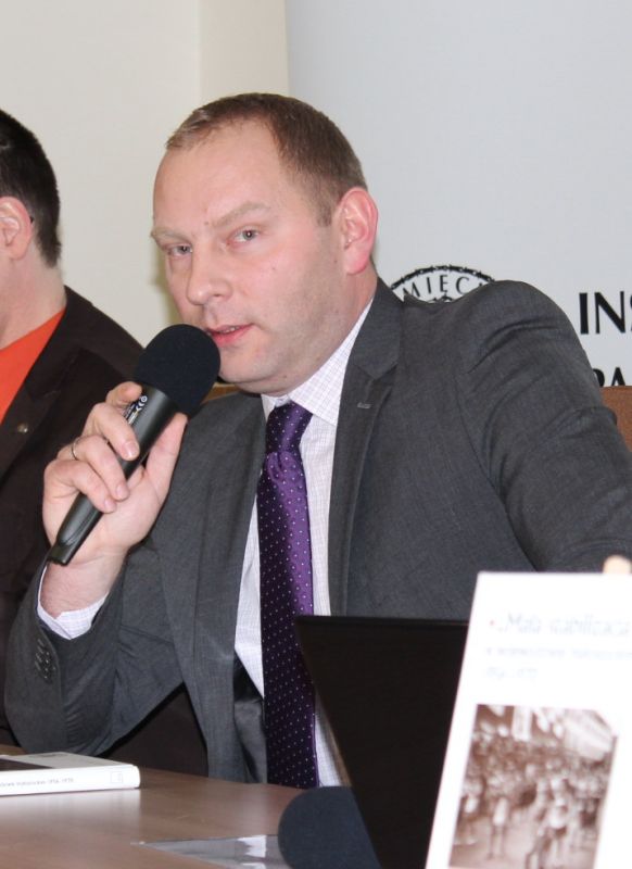 Moderator panelu i redaktor tomu dr Marcin Markiewicz