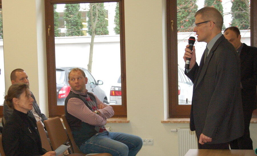 Zebranych przywitał naczelnik OBEP dr Waldemar Wilczewski 