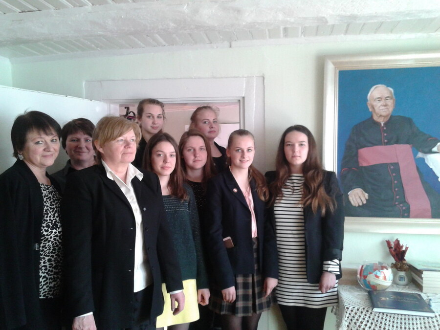 Uczestnicy projektu Kamienie Pamięci z Mejszagoły