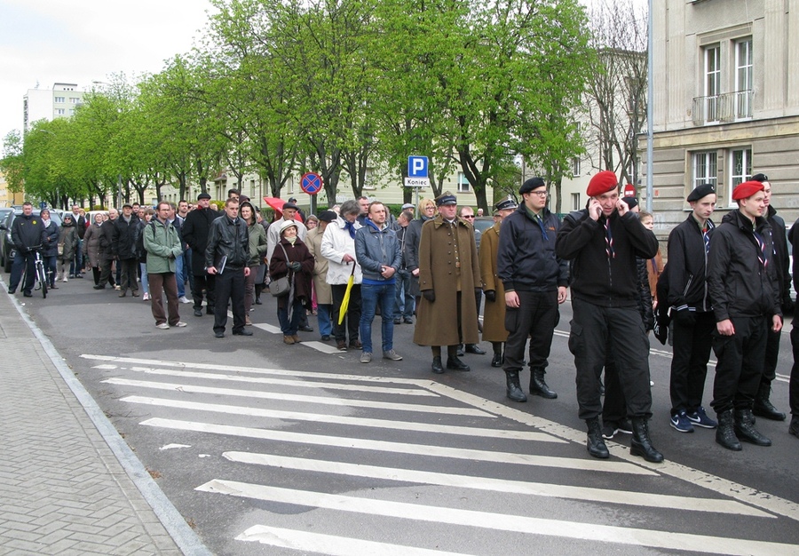 Uczestnicy marszu ulicami Białegostoku