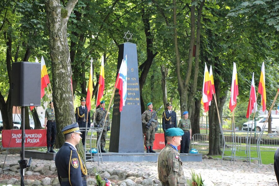 78. rocznica powstania w Gettcie Białostockim. Fot. P. Bezubik IPN Białystok