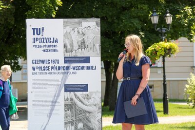 Otwarcie wystawy „TU rodziła się Opozycja”. Fot. IPN Białystok