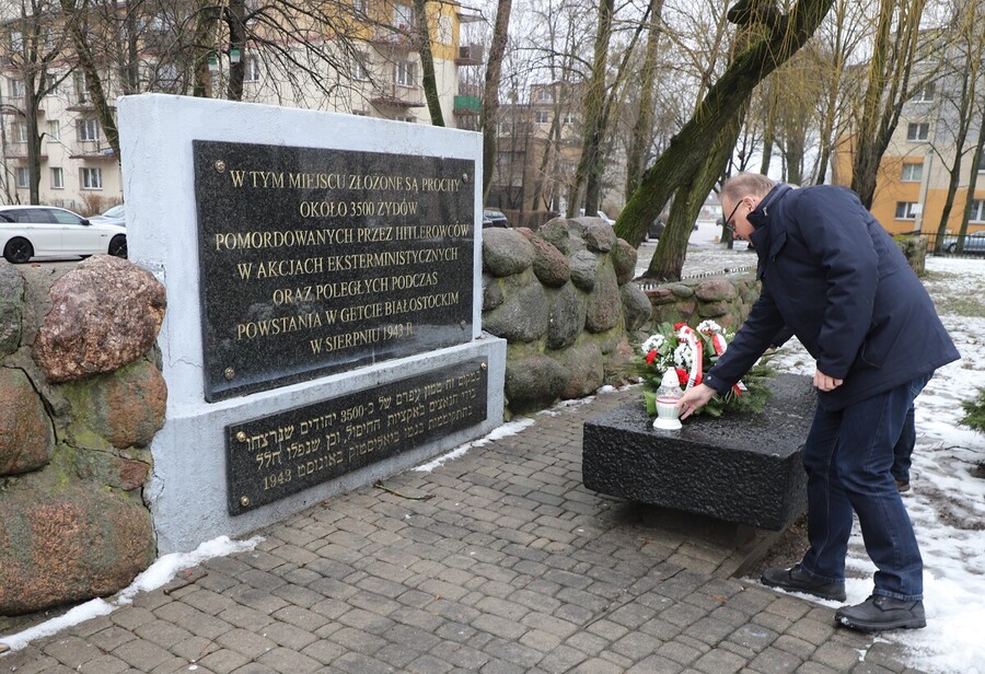 Międzynarodowy Dzień Pamięci o Ofiarach Holokaustu. Fot. A.Piekarska IPN Białystok