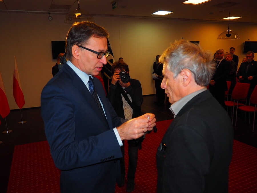 Uroczystość wręczenia Krzyży Wolności i Solidarności działaczom opozycji z Polski północno-wschodniej