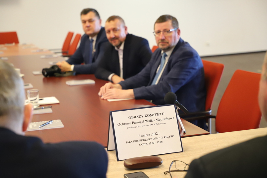 Obrady Komitetu Ochrony Pamięci Walk i Męczeństwa - Białystok, Fot. Natalia Krzywicka IPN
