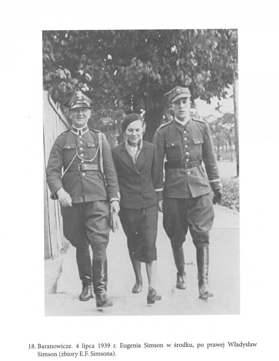 Eugenia Simson z mężem Władysławem (z prawej)