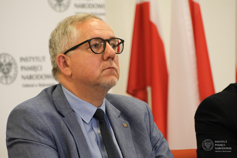 Konferencja prasowa poświęcona inicjatywom IPN w ramach obchodów 77. rocznicy Obławy Augustowskiej - Białystok, 6 lipca 2022, Fot. Paweł Bezubik IPN