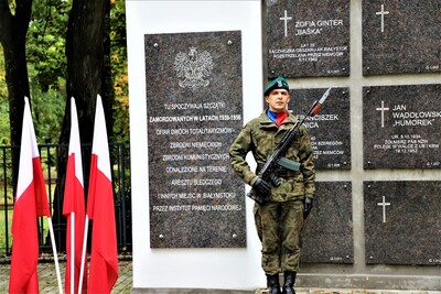 Uroczystość poświęcenia kolumbariów na Cmentarzu Wojskowym - Białystok, 29 września 2022, Fot. Natalia Krzywicka