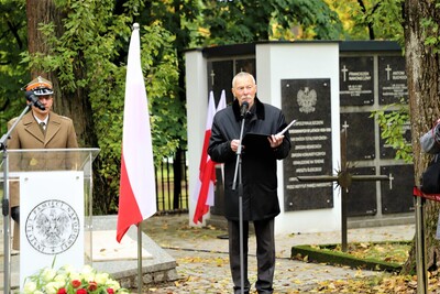 Uroczystość poświęcenia kolumbariów na Cmentarzu Wojskowym - Białystok, 29 września 2022, Fot. Natalia Krzywicka