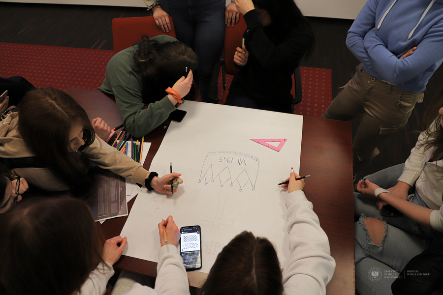 Warsztaty dotyczące Obławy Augustowskiej w ramach projektu "W służbie Ojczyźnie" - Białystok, 30-31 marca 2023, fot. Paweł Bezubik