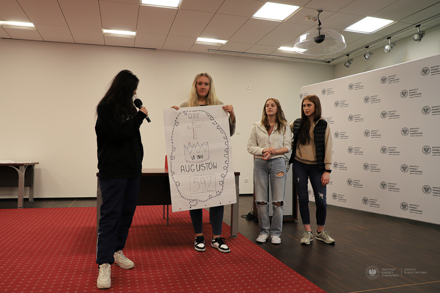 Warsztaty dotyczące Obławy Augustowskiej w ramach projektu "W służbie Ojczyźnie" - Białystok, 30-31 marca 2023, fot. Paweł Bezubik