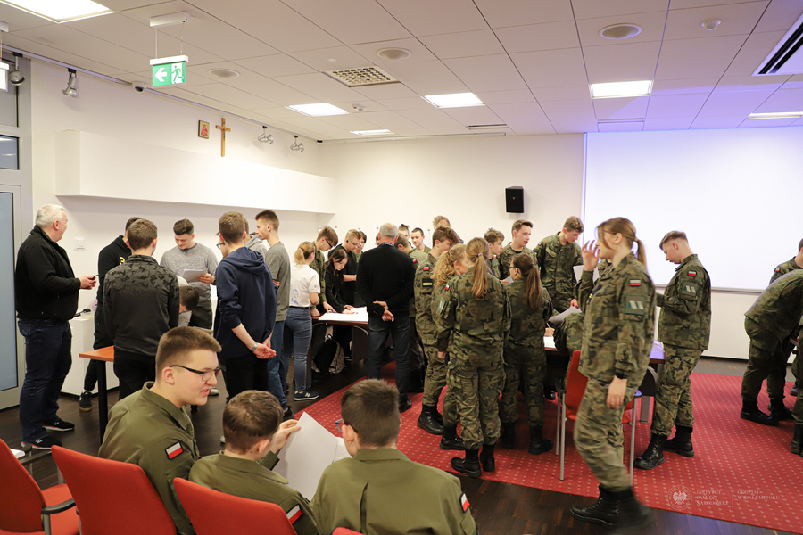 Warsztaty dotyczące Obławy Augustowskiej w ramach projektu "W służbie Ojczyźnie" - Białystok, 30-31 marca 2023, fot. Paweł Bezubik