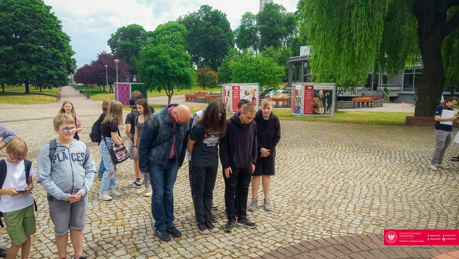 Gra miejska „Szlakiem Jadwigi Dziekońskiej „Jadzi” – Białystok, 15 czerwca 2023, fot. Paweł Murawski