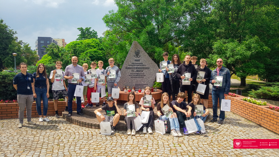 Gra miejska „Szlakiem Jadwigi Dziekońskiej „Jadzi” – Białystok, 15 czerwca 2023, fot. Paweł Murawski