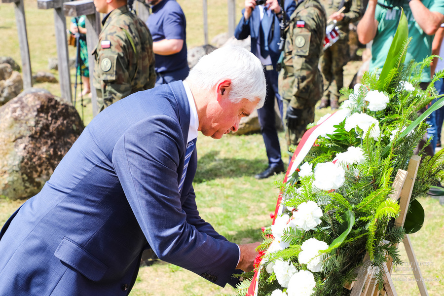 Dzień Pamięci Ofiar Obławy Augustowskiej - Giby, Augustów, 12 lipca 2023 r., fot. Paweł Bezubik