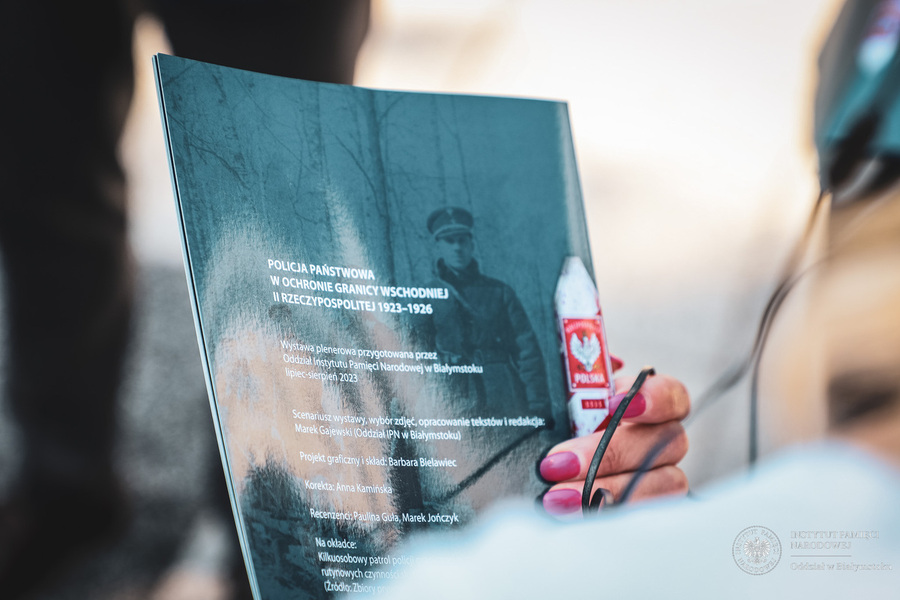 Otwarcie wystawy „Policja Państwowa w ochronie granicy wschodniej II Rzeczypospolitej 1923-1926” - Białystok, 14 lipca 2023 r., fot. Paweł Bezubik
