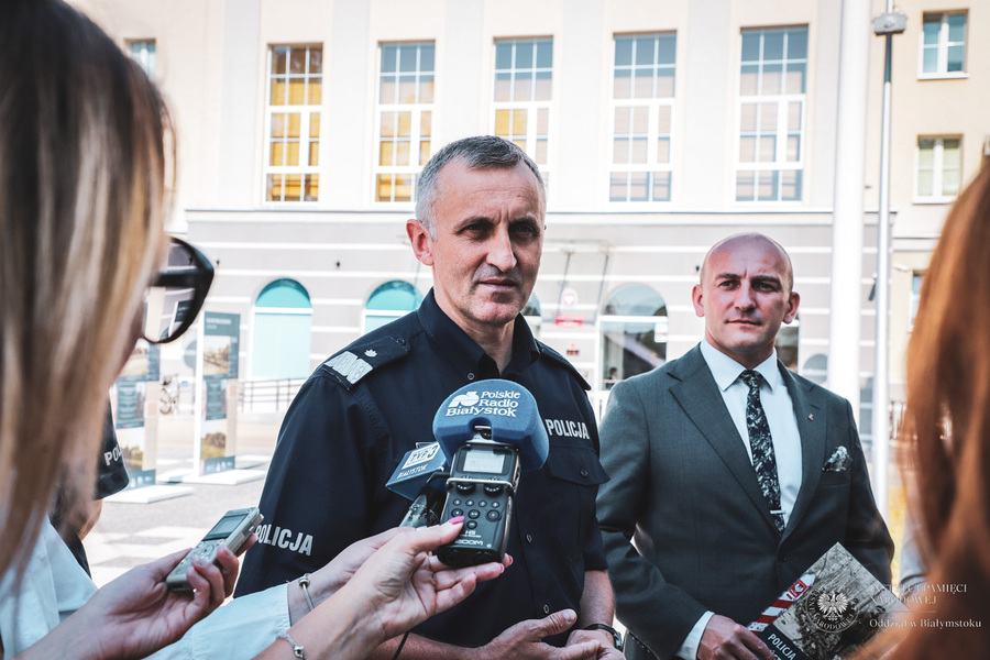 Otwarcie wystawy „Policja Państwowa w ochronie granicy wschodniej II Rzeczypospolitej 1923-1926” - Białystok, 14 lipca 2023 r., fot. Paweł Bezubik