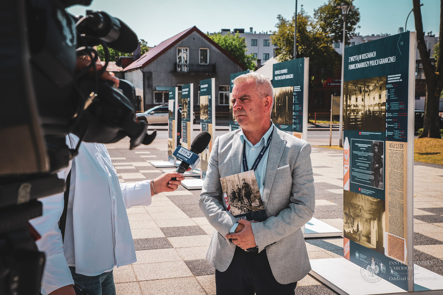 Otwarcie wystawy „Policja Państwowa w ochronie granicy wschodniej II Rzeczypospolitej 1923-1926” - Białystok, 14 lipca 2023 r., fot. Paweł Bezubik