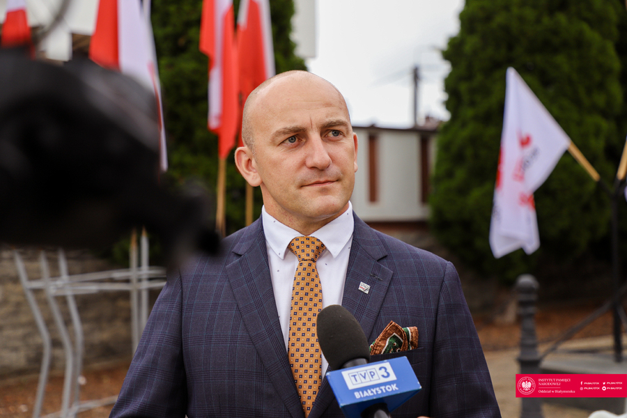 43. rocznica powstania Niezależnego Samorządnego Związku Zawodowego "Solidarność" - Białystok, 31 sierpnia 2023 r., fot. Paweł Bezubik