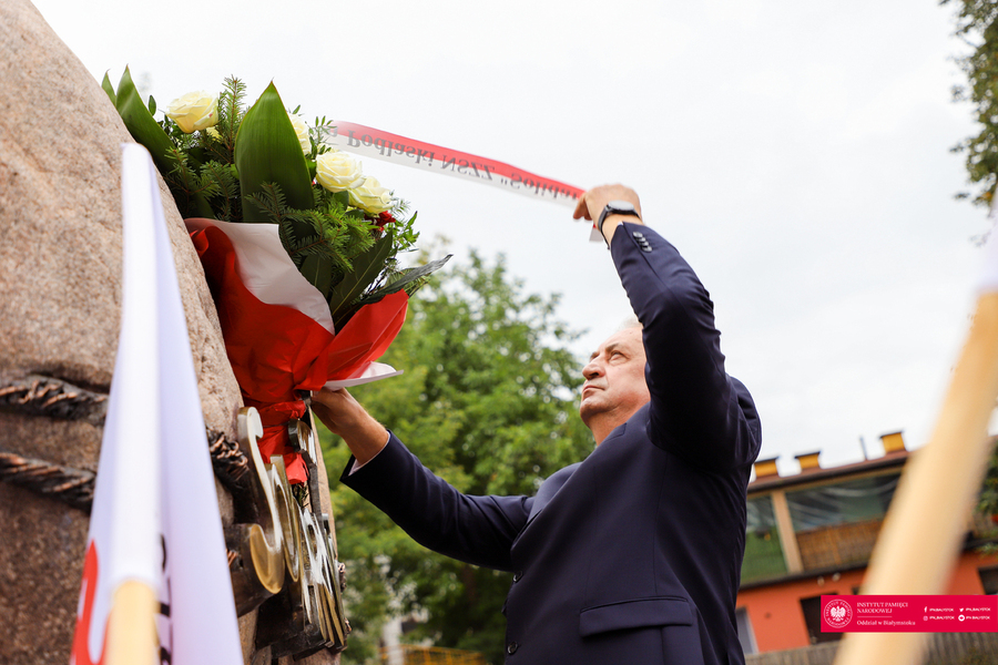 43. rocznica powstania Niezależnego Samorządnego Związku Zawodowego "Solidarność" - Białystok, 31 sierpnia 2023 r., fot. Paweł Bezubik