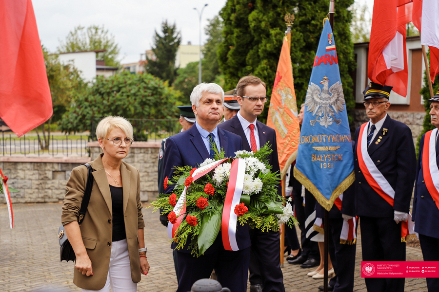 43. rocznica powstania Niezależnego Samorządnego Związku Zawodowego "Solidarność" - Białystok, 31 sierpnia 2023 r., fot. Paweł Bezubik