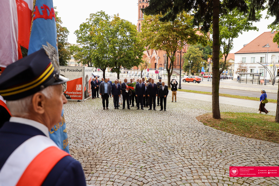 43. rocznica powstania Niezależnego Samorządnego Związku Zawodowego "Solidarność" - Białystok, 31 sierpnia 2023 r., fot. Paweł Bezubik