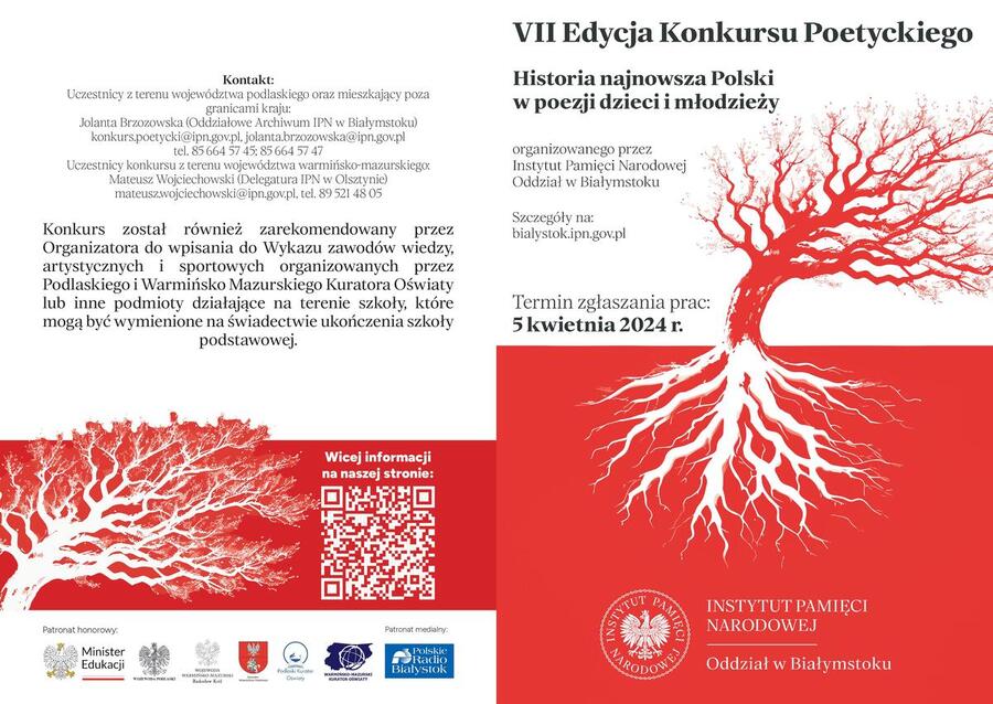 VII Edycja Konkursu ,,Historia najnowsza Polski w poezji dzieci i młodzieży”