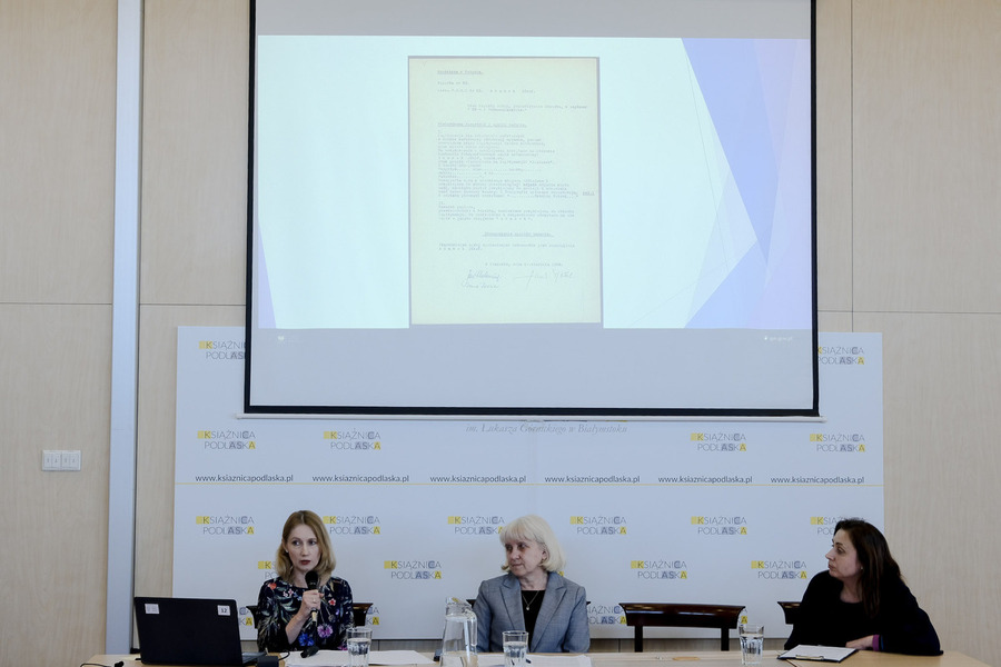 Zbrodnia katyńska w świetle archiwum dr Robla – nowe ustalenia – Przystanek Historia Białystok – Białystok, 23 kwietnia 2024, fot. Paula Prudziłowicz (IPN)