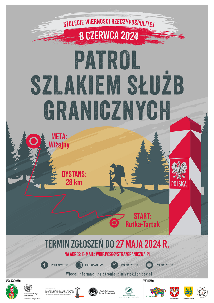 Patrol Szlakiem Służb Granicznych „Stulecie wierności Rzeczypospolitej”
