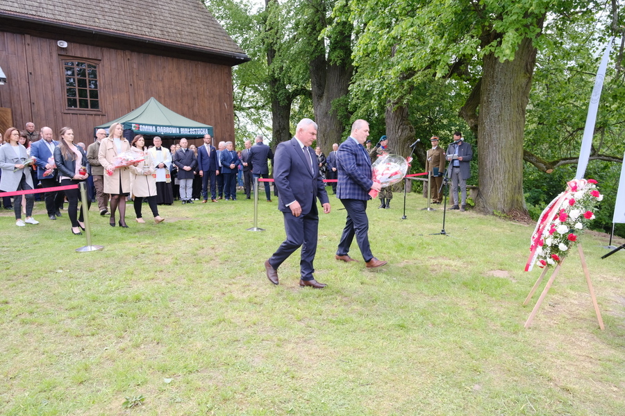 Poświęcenie wyremontowanego grobu gen. bryg. Nikodema Sulika oraz odsłonięcie tablicy zawierającej jego rys biograficzny – 10 maja 2024. Fot. Paula Prudziłowicz (IPN)