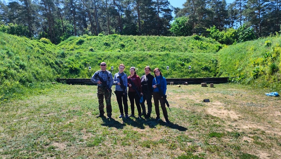 Szkolenie z przysposobienia obronnego pracowników Oddziału Instytutu Pamięci Narodowej w Białymstoku zorganizowane przez Wojska Obrony Terytorialnej – 9 maja 2024, fot. Paula Prudziłowicz (IPN)