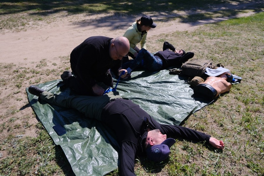 Szkolenie z przysposobienia obronnego pracowników Oddziału Instytutu Pamięci Narodowej w Białymstoku zorganizowane przez Wojska Obrony Terytorialnej – 9 maja 2024, fot. Paula Prudziłowicz (IPN)