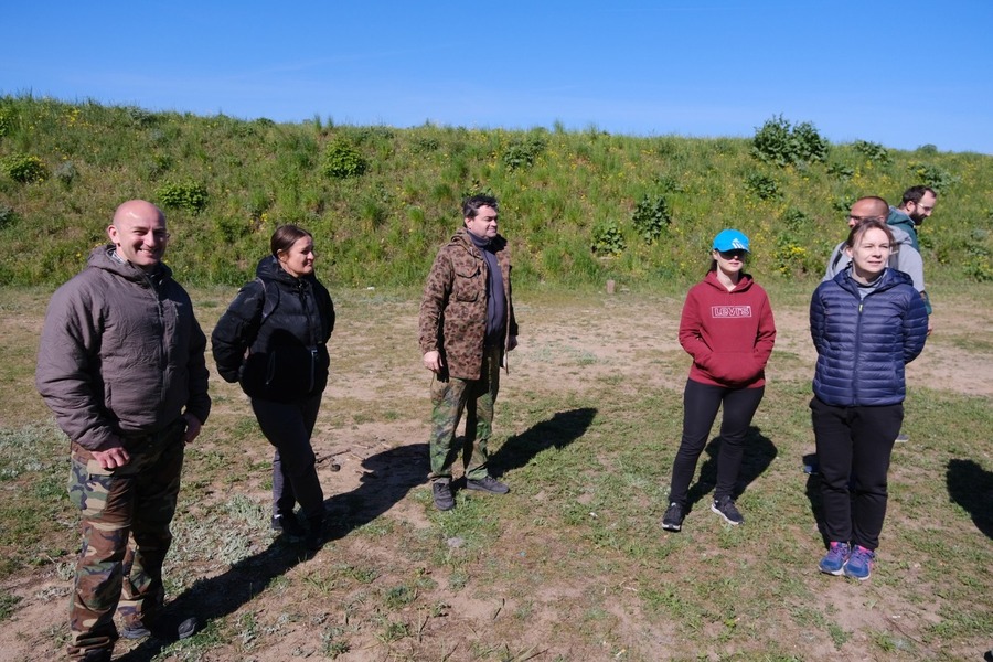 Szkolenie z przysposobienia obronnego pracowników Oddziału Instytutu Pamięci Narodowej w Białymstoku zorganizowane przez Wojska Obrony Terytorialnej – 9 maja 2024, fot. Paula Prudziłowicz (IPN)