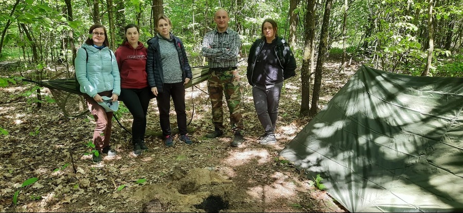 Szkolenie z przysposobienia obronnego pracowników Oddziału Instytutu Pamięci Narodowej w Białymstoku zorganizowane przez Wojska Obrony Terytorialnej – 9 maja 2024, fot. Paula Prudziłowicz (IPN)